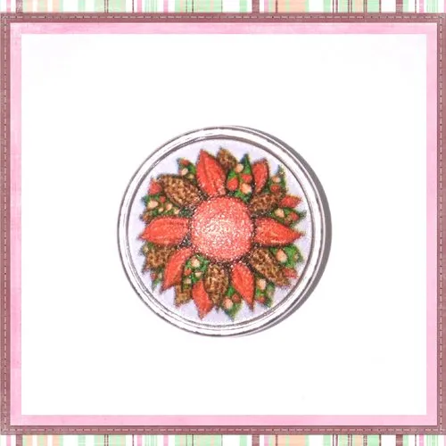 Bouton pression fleur